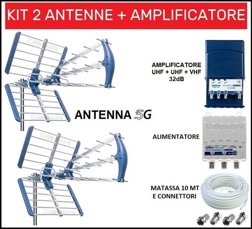 Kit antenna dvb uhf - dvb-t2,