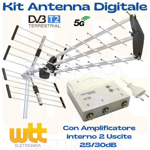 Kit antenna amplificata - kit, tv
