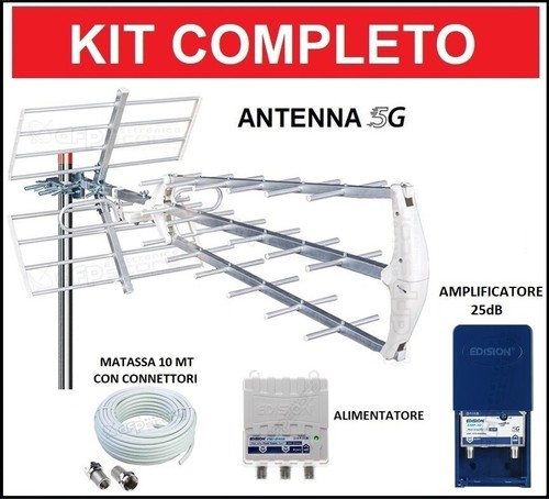 Kit antenna amplificata - tv,